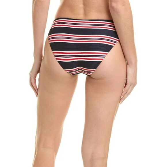 NWT La Blanca Sailor Stripe Hipster Bikini Bottoms in Navy, Red, White & Pink 12 - Picture 3 of 11